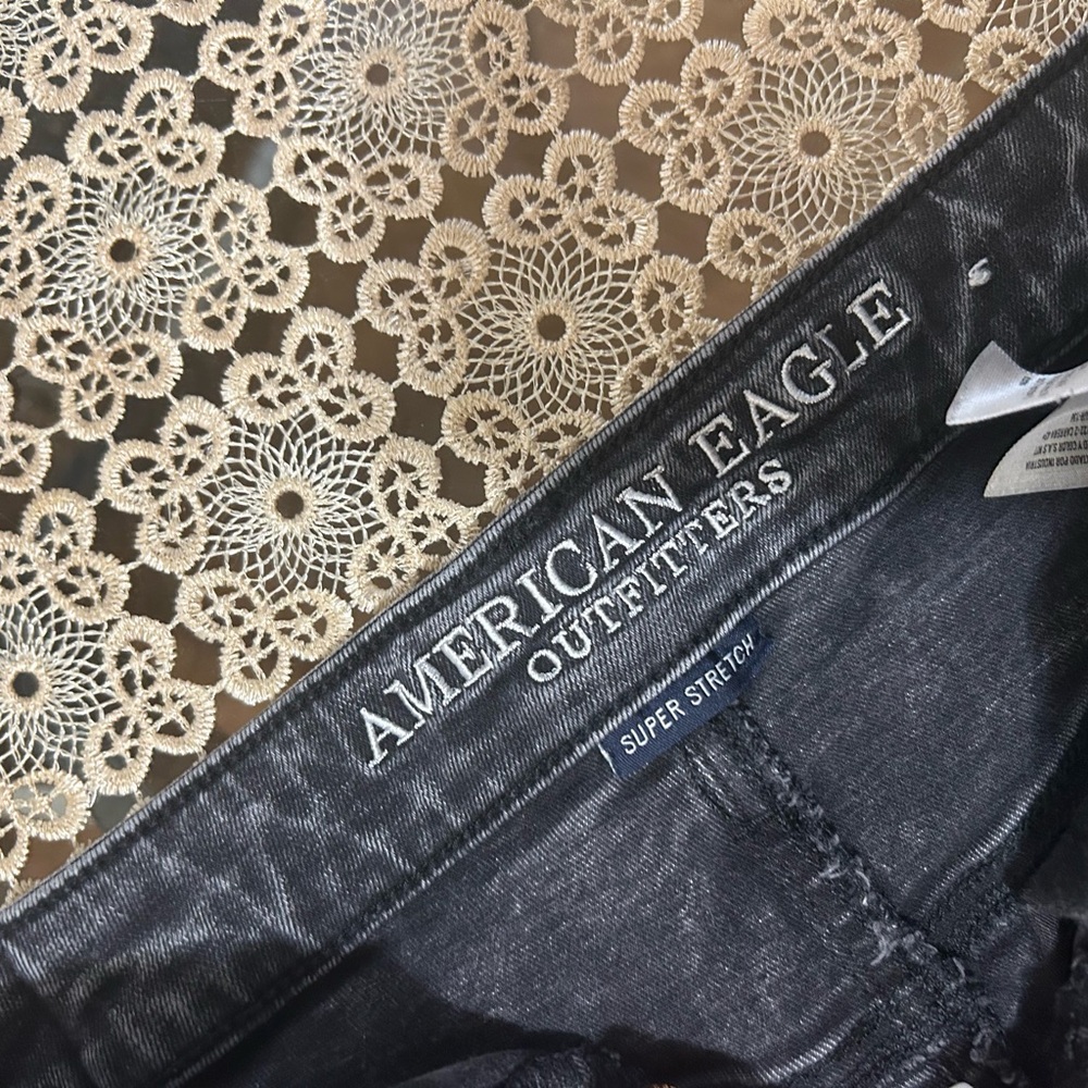 American Eagle Outfitters Black Super Stretch Denim Jeans